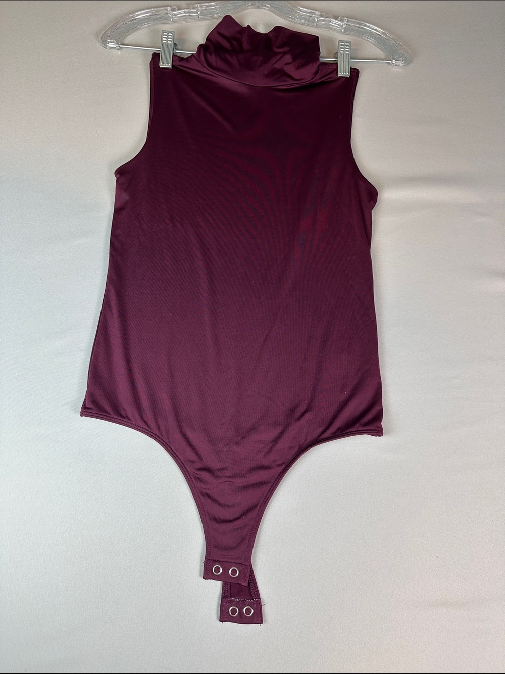 Express Sleeveless Turtleneck Bodysuit Purple Burgundy Women’s